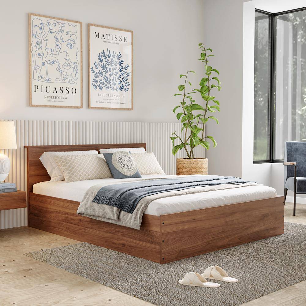 Taurus Engineered Wood Bed with Storage (78*60inch) / (198.1*152.4cm) (78x60 inch)