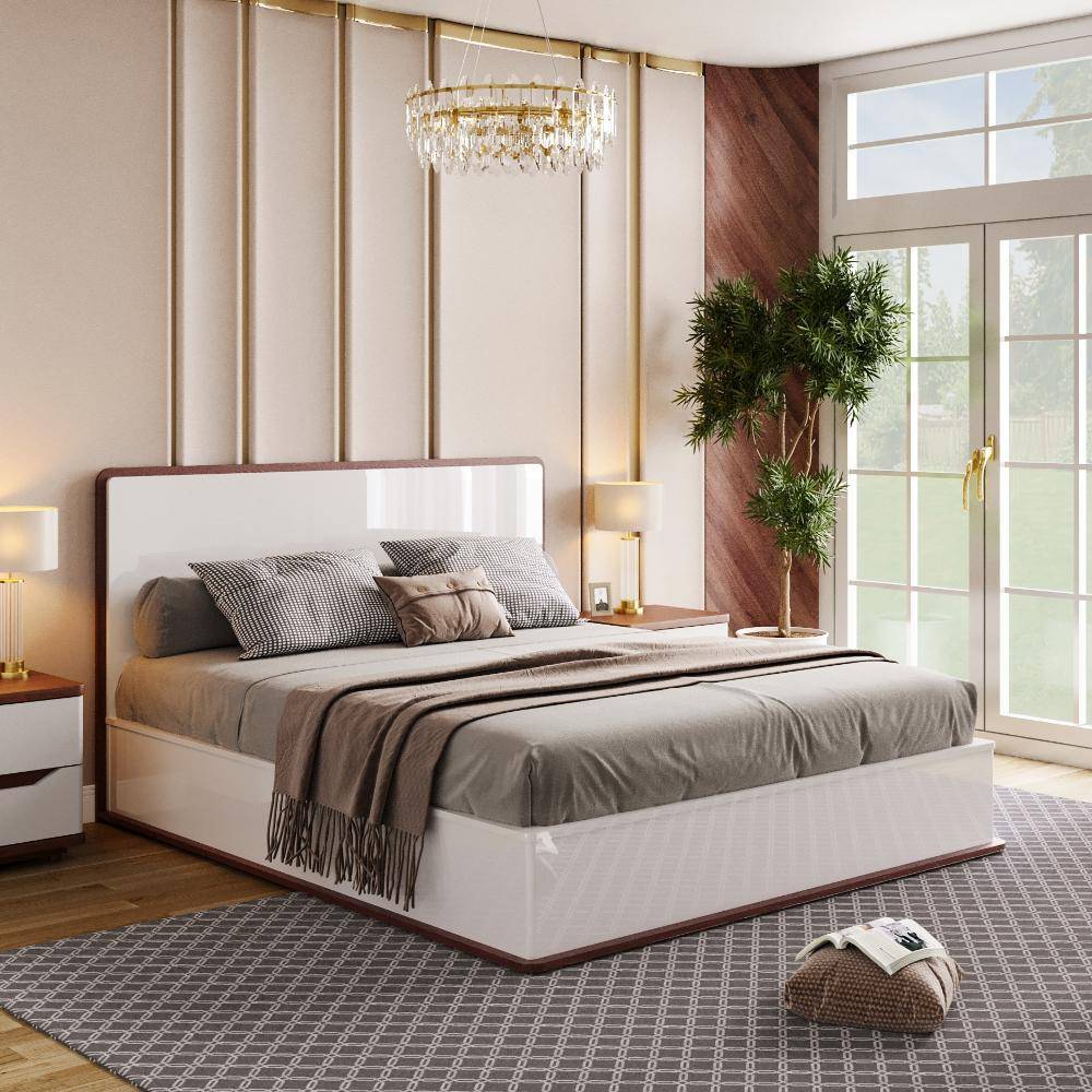 Rubble - Queen size Bed with Hydraulic storage (78x60 inch)