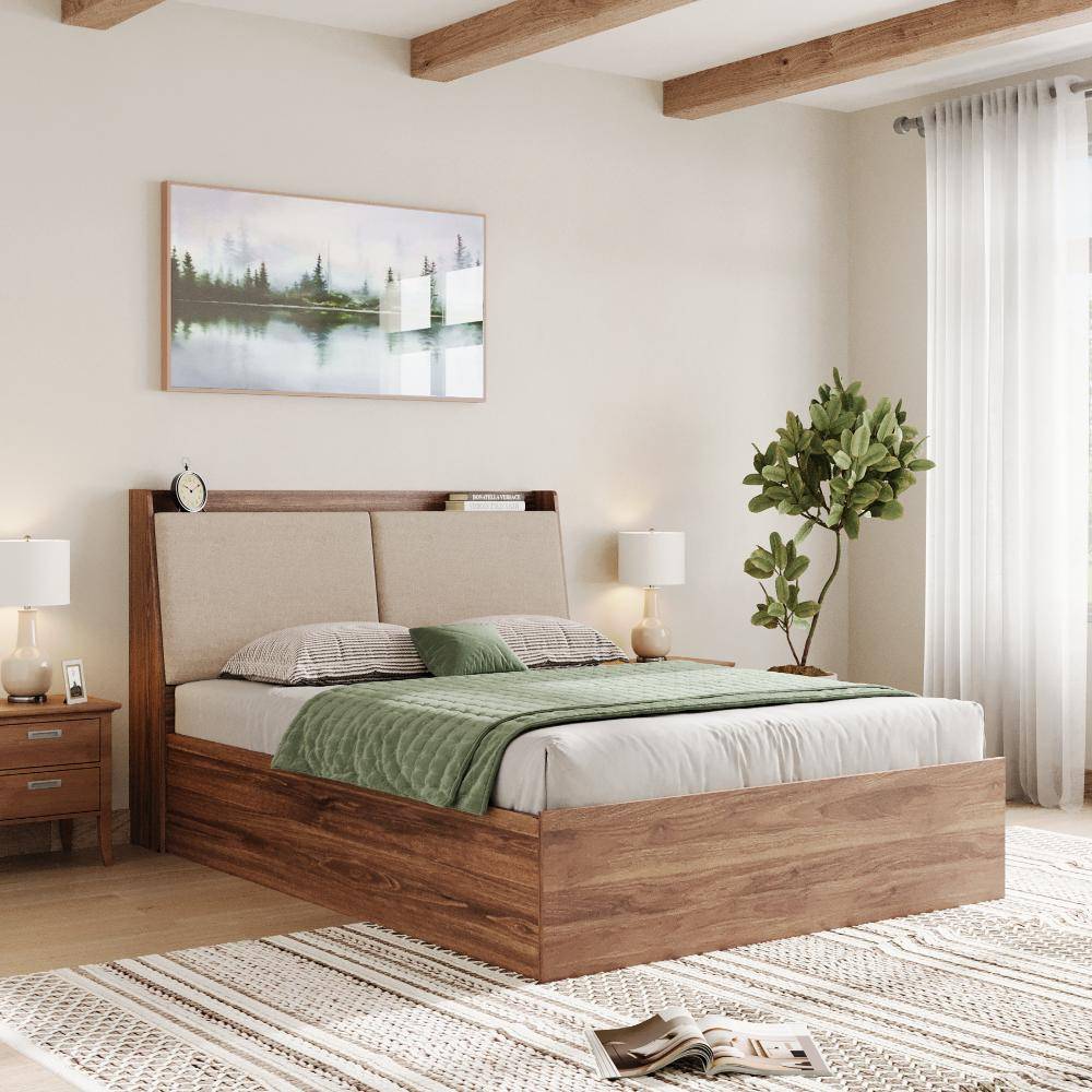 Mars Queen Hydraulic Storage Bed Omega Pearl (78x60 inch)