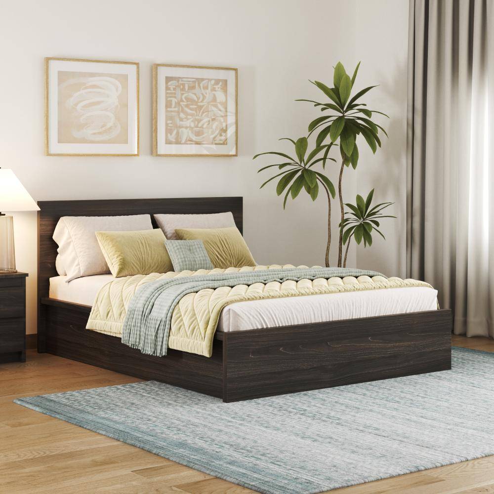 Centaur Queen size Storage bed - Wyoming maple (78x60 inch)