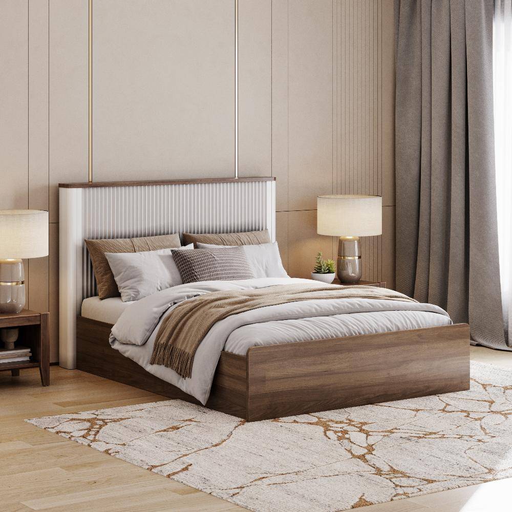 Nix Queen Size Storage Engineered Wood Bed (78x60 inch)