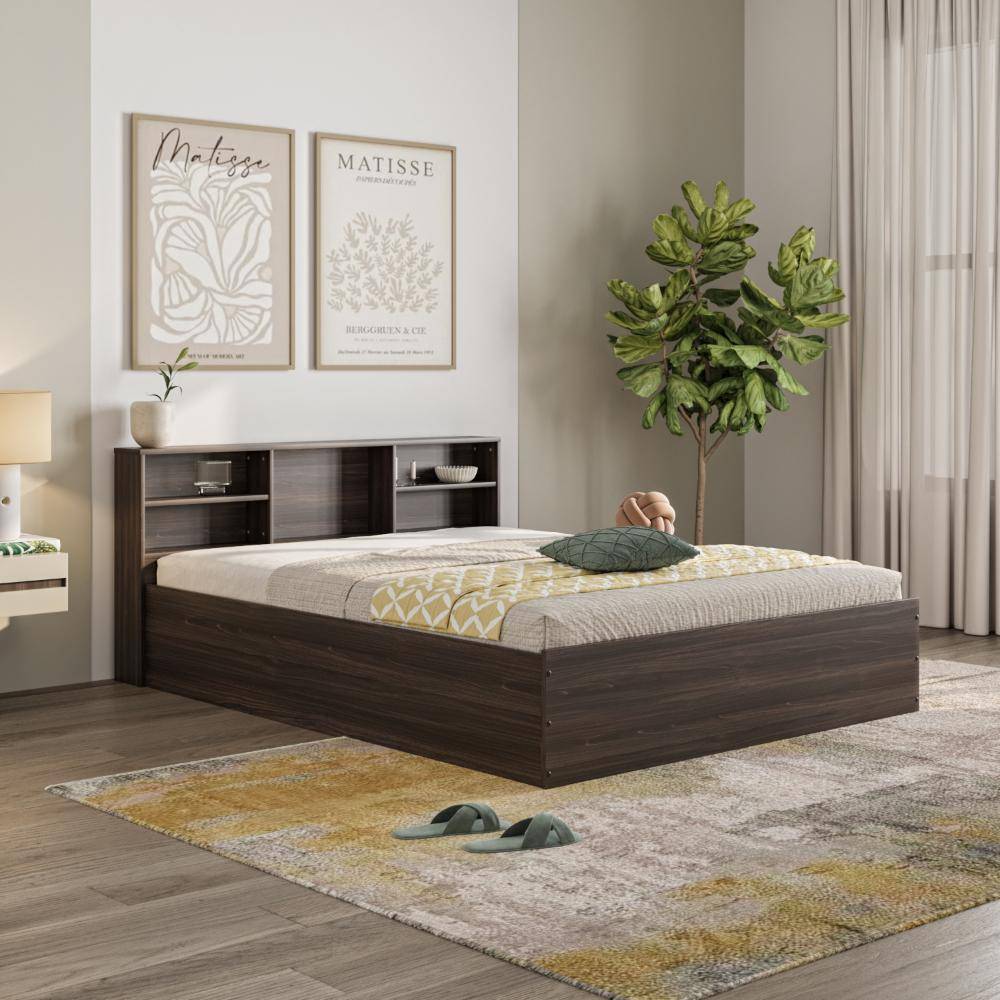 Petra Headboard Storage product - Queen size - Wyoming Maple (78x60 inch)