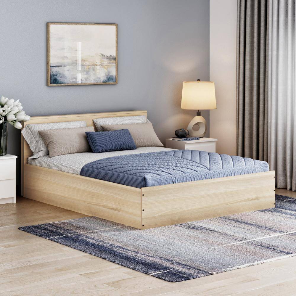 Taurus Queen Storage Engineered Wood Bed - Mouldou Acacia (78x60 inch)