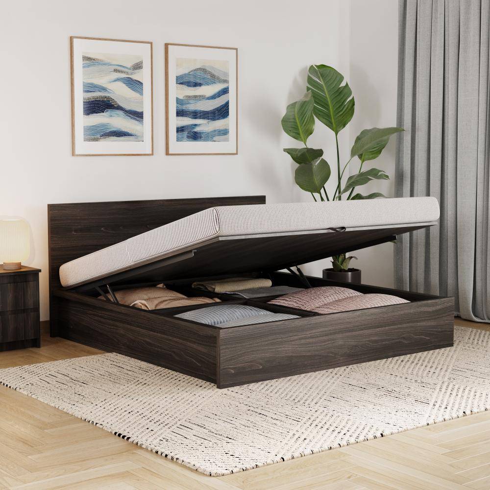 Centaur King size Storage bed with hydraulic mechanism - Wyoming maple (78x72 inch)