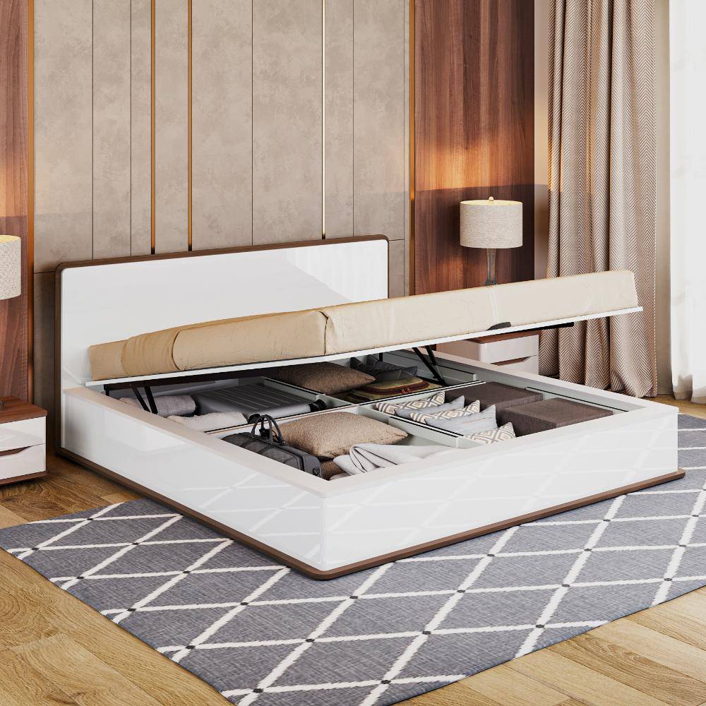 Rubble - King size Bed with Hydraulic storage (78x72 inch)
