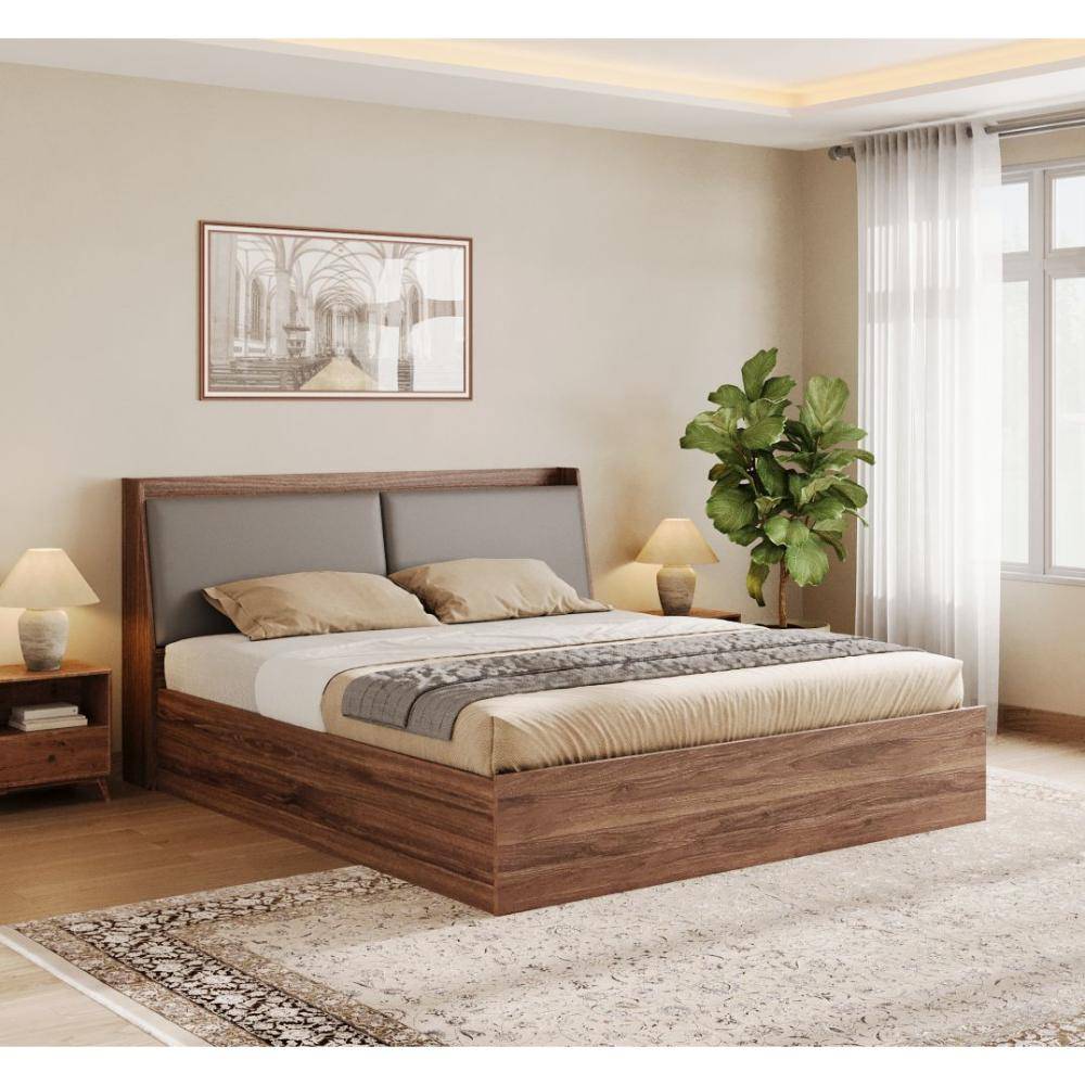 Mars King Hydraulic Storage Bed Omega Grey (78x72 inch)