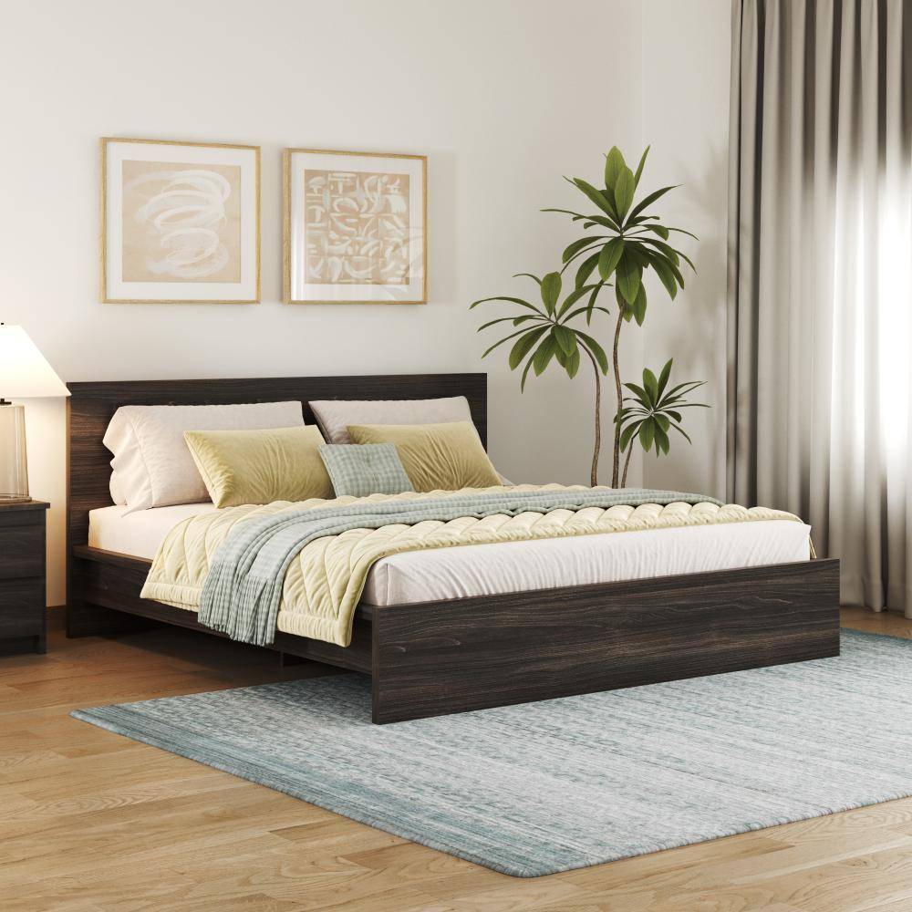 Centaur King size Non- Storage bed - Wyoming maple (78x72 inch)