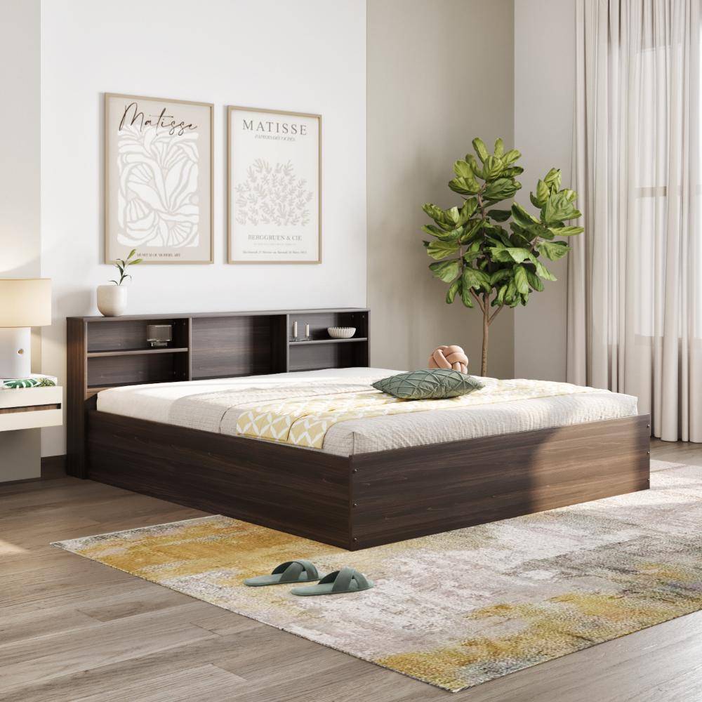 Petra Headboard Storage - King size - Wyoming Maple (78x72 inch)