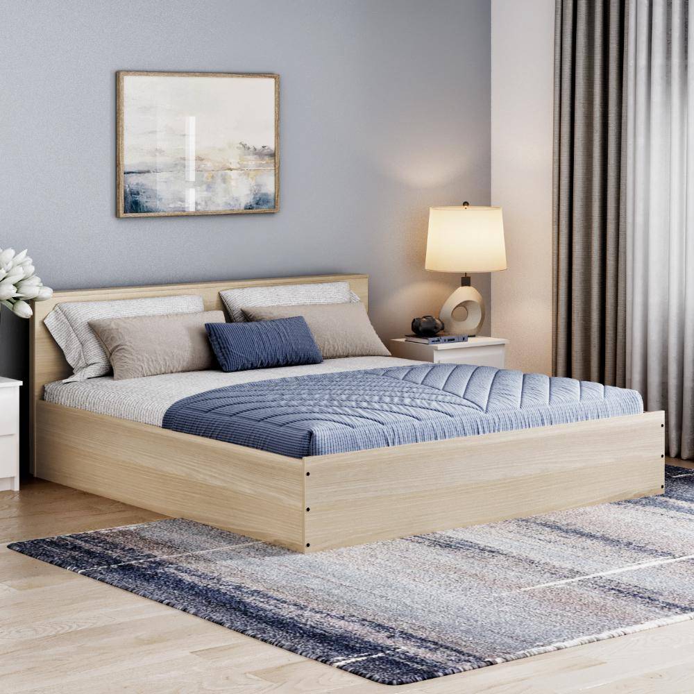 Taurus King Storage Engineered Wood Bed - Mouldou Acacia (78x72 inch)