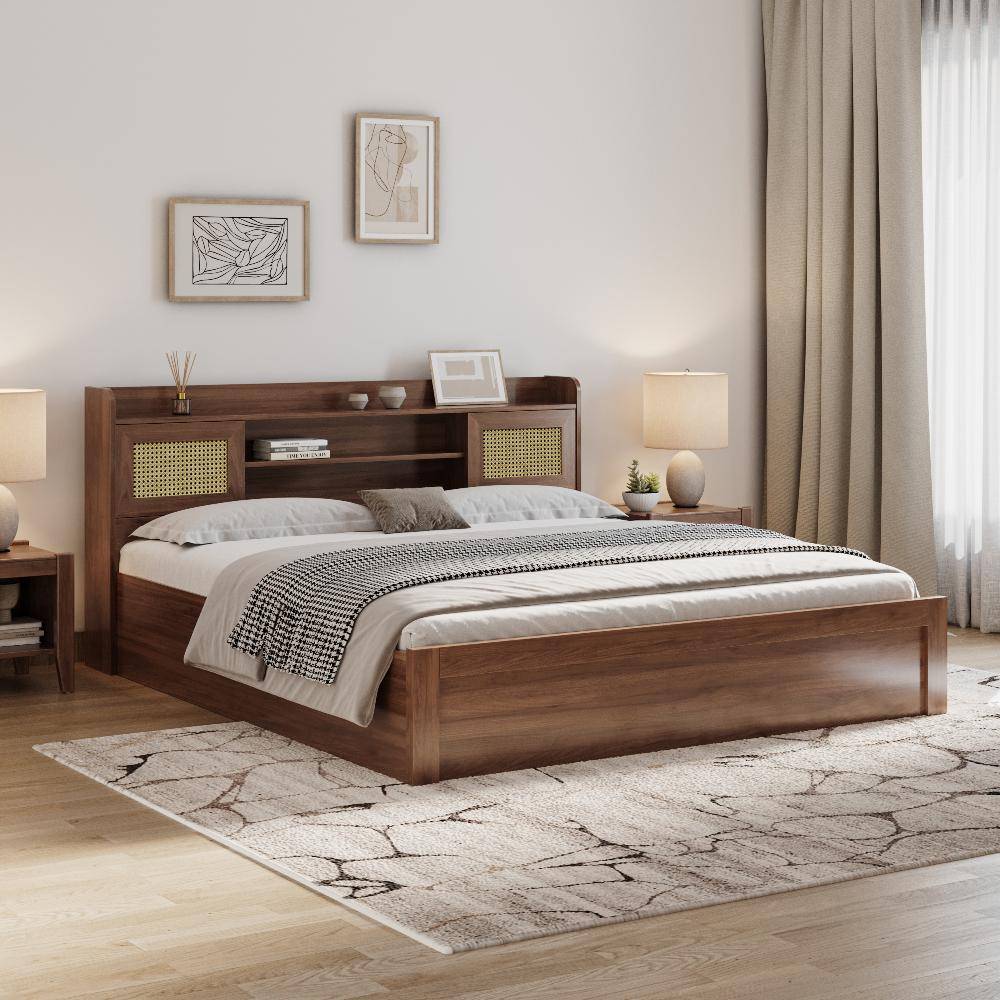 Tesser King Engineered Wood Bed with Storage (78x72 inch)