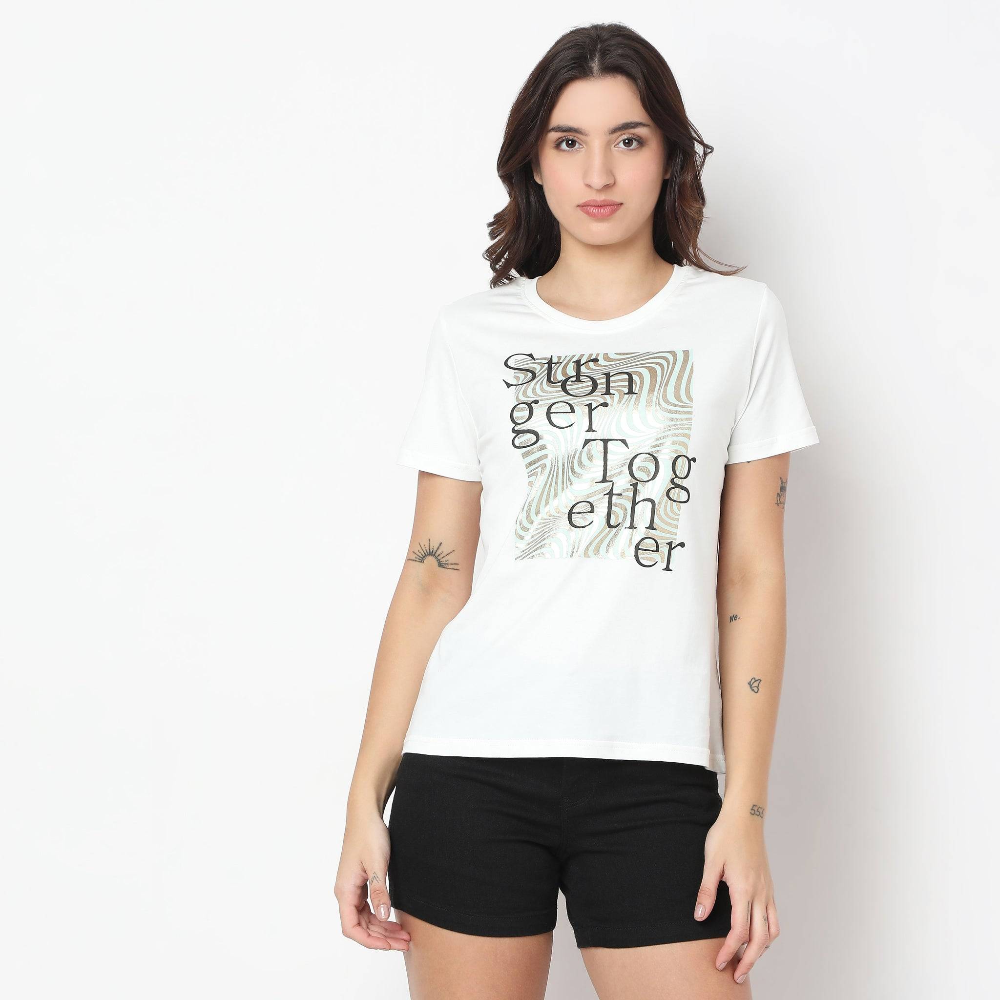 Knitted Graphic T-Shirt