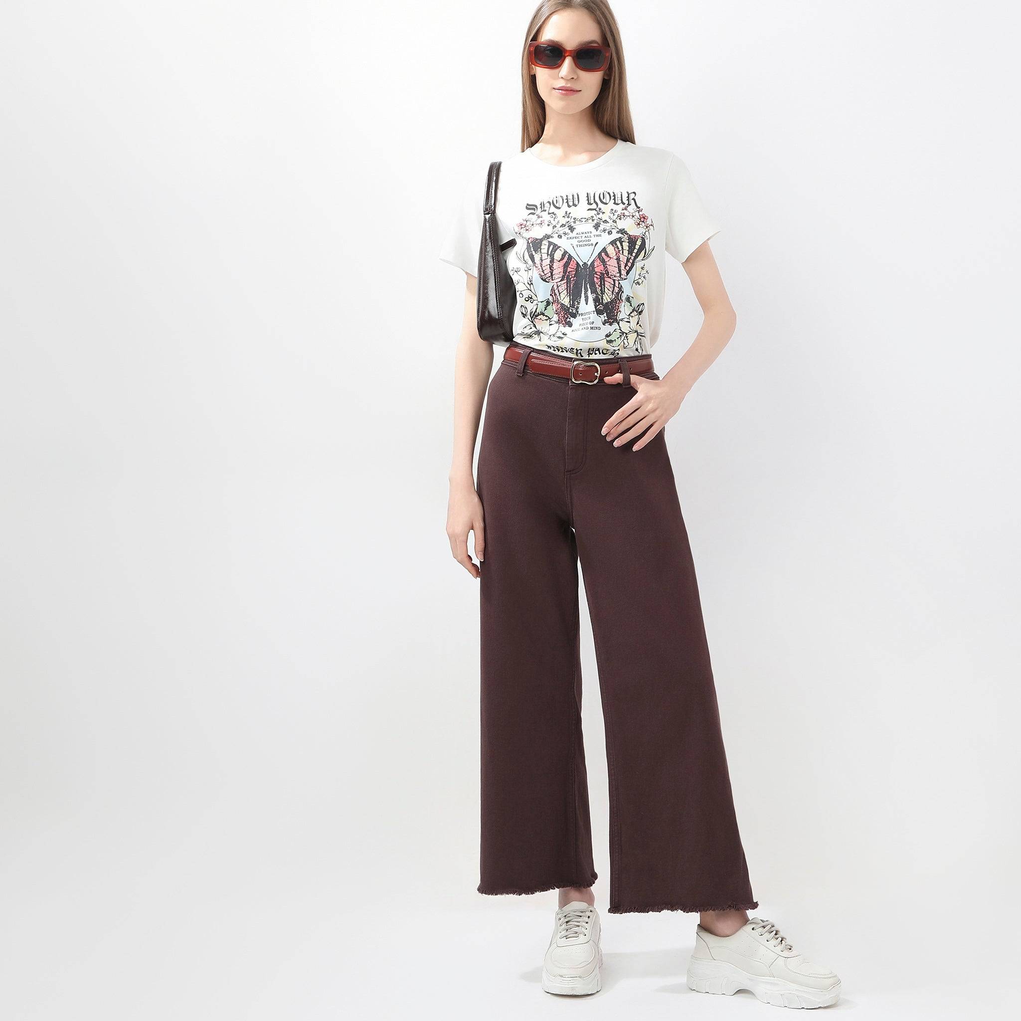 Round Neck Short Sleeve Graphic T-Shirt