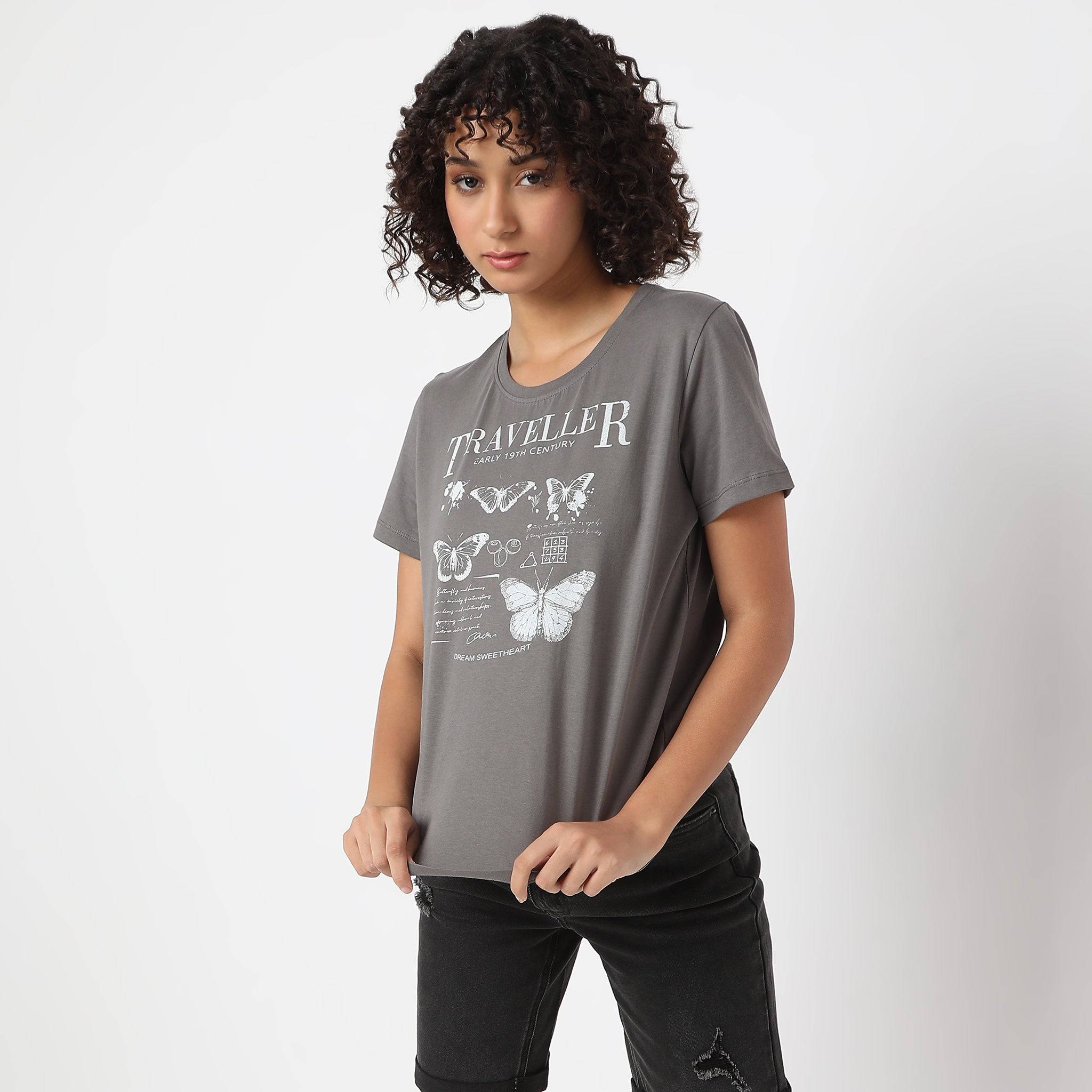 Knitted Graphic T-Shirt