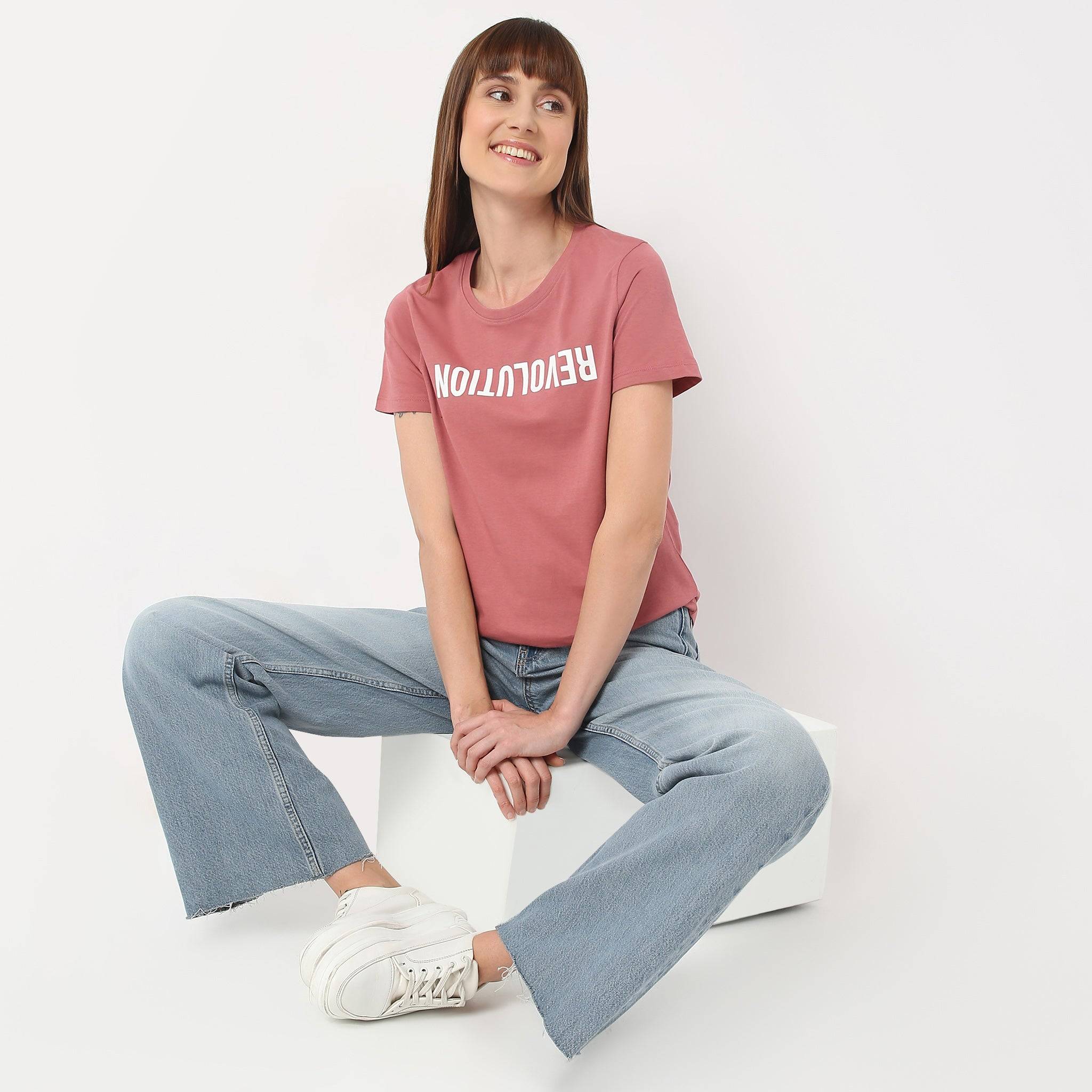 Crew Neck Short Sleeve Graphic T-Shirt