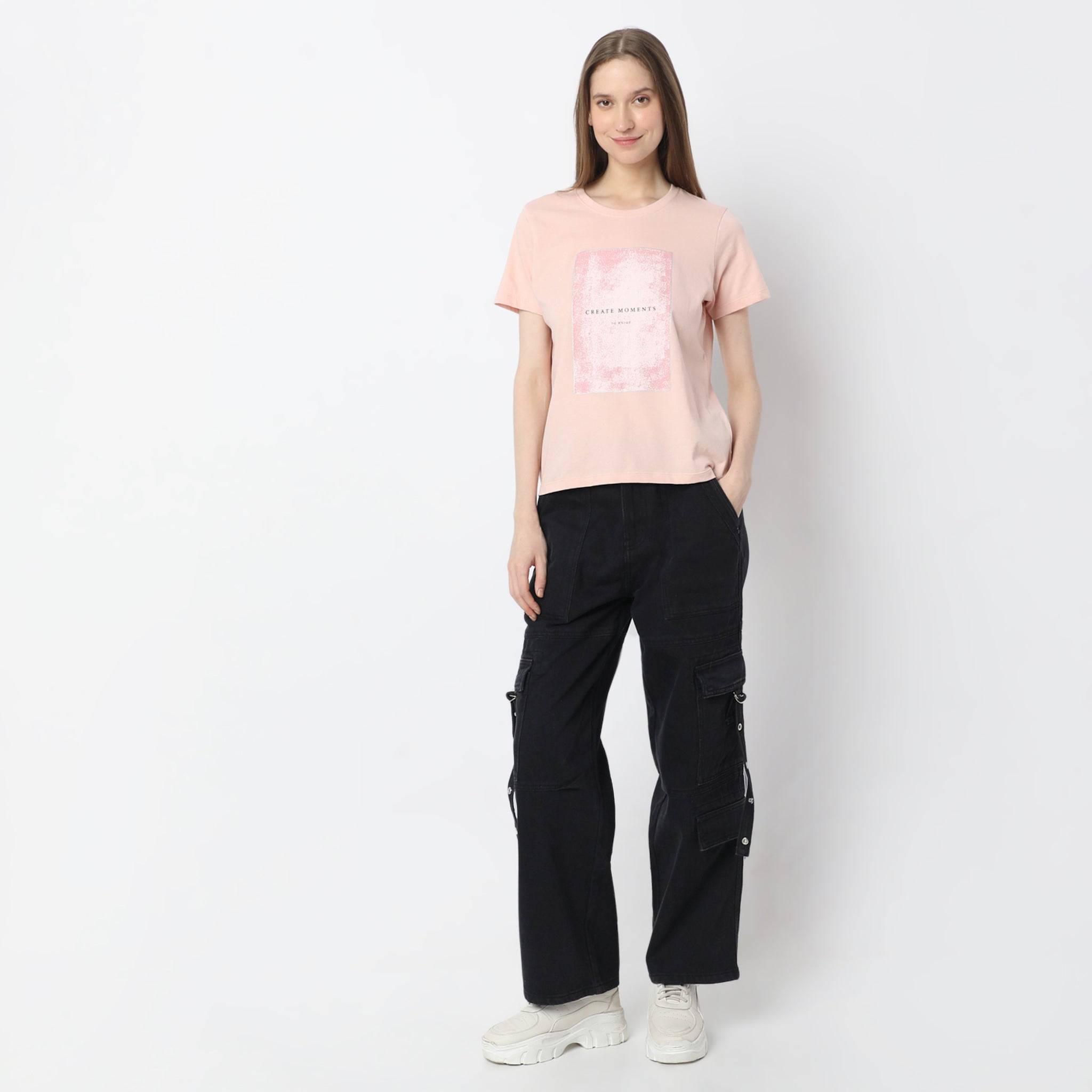 Graphic T-Shirt With Bold Print Design