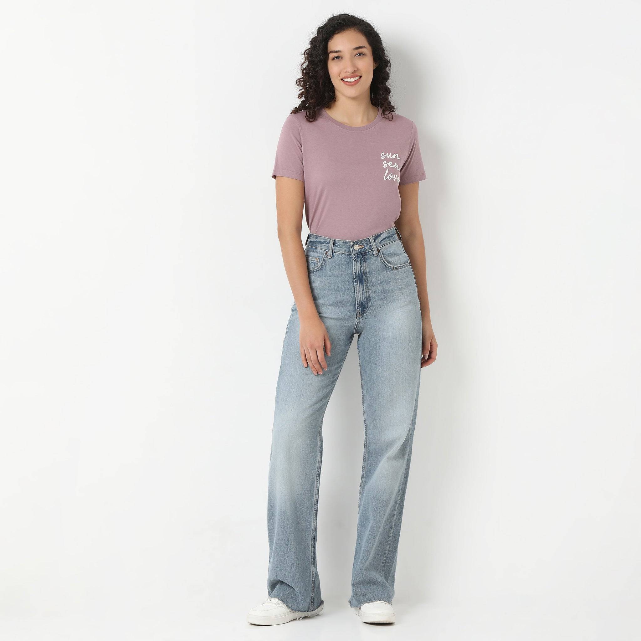 Round Neck Graphic T-Shirt