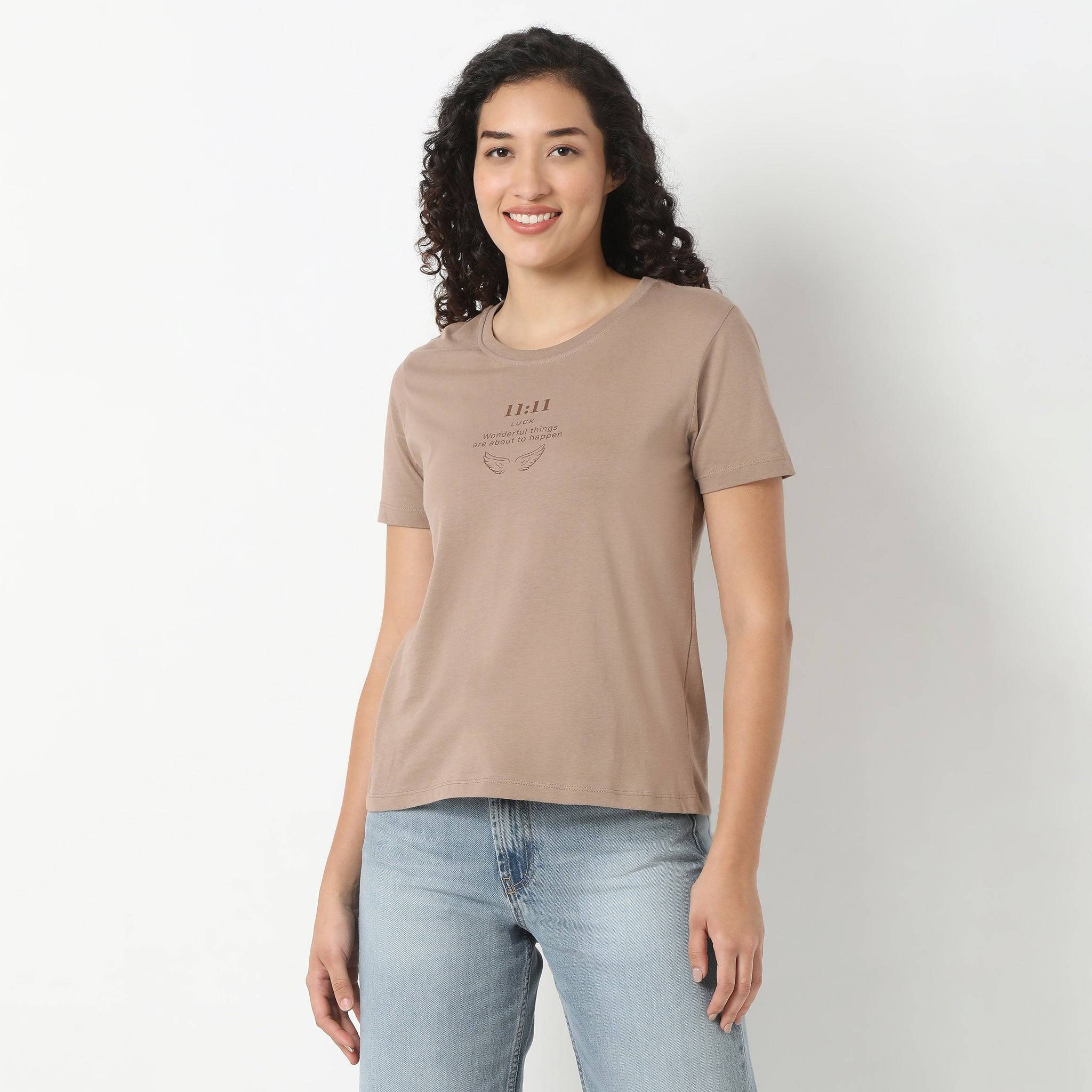 Round Neck Graphic T-Shirt
