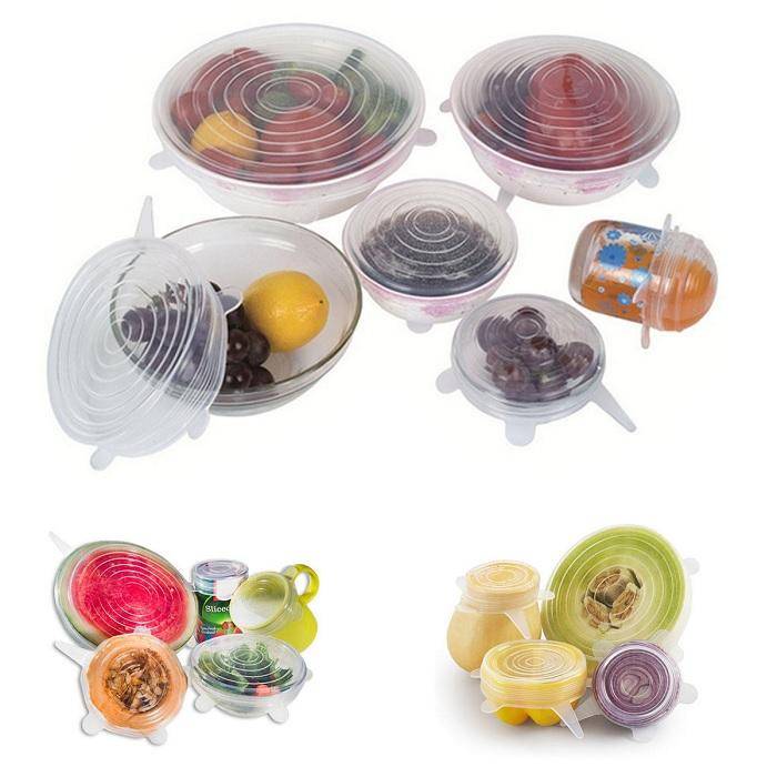 Silicone Lid – Heavy Quality (6 Pc Set, Random Color) | Reusable Stretchable Food Covers for Bowls, Cups & Containers Buy @ ₹149