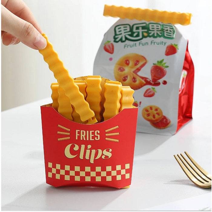 French Fries Sealing Clip – Snack Bag Resealer, Food Storage Clip (12 PCs in 1 set) Buy @ ₹99