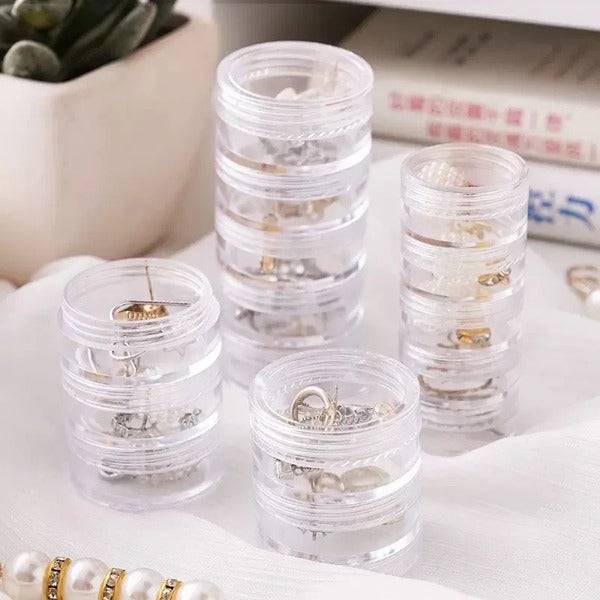 5 Layer Clear Plastic Jewelry Box Buy @ ₹99