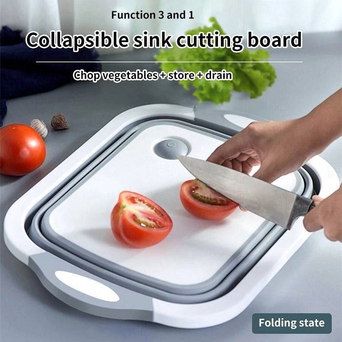 Foldable Plastic Chopping Board – Multipurpose Cutting Board & Vegetable Washing Basket, Space-Saving Kitchen Tool (Pack of 1) Buy @ ₹599