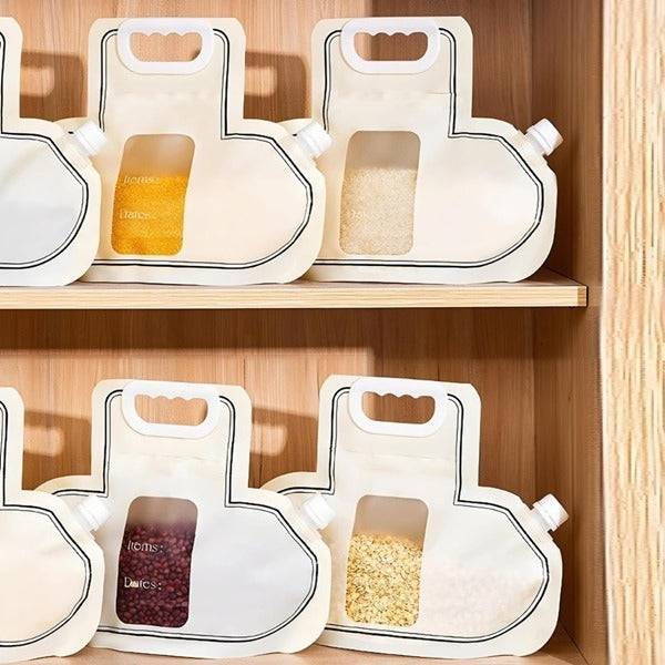 Airtight Cereal Storage Bag – Kitchen Organizer for Rice, Grains & Snacks ( Pack of 1 ) Buy @ ₹149