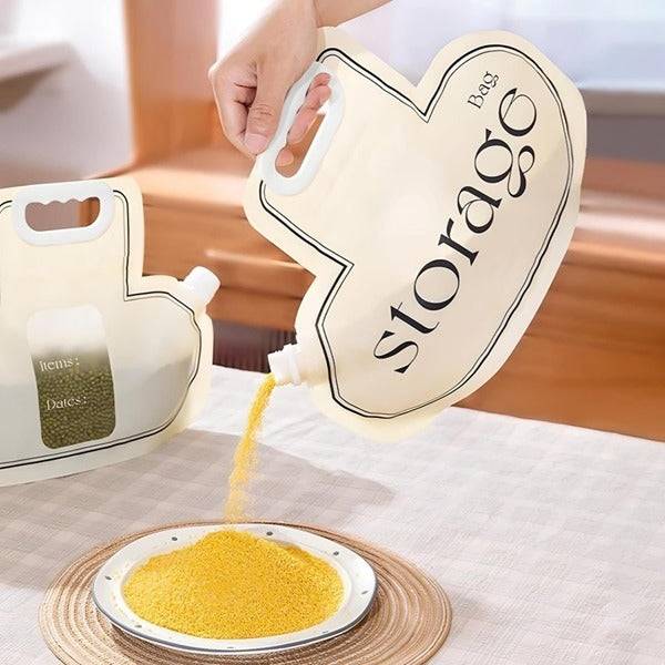 Airtight Cereal Storage Bag – Kitchen Organizer for Rice, Grains & Snacks ( Pack of 1 ) Buy @ ₹149
