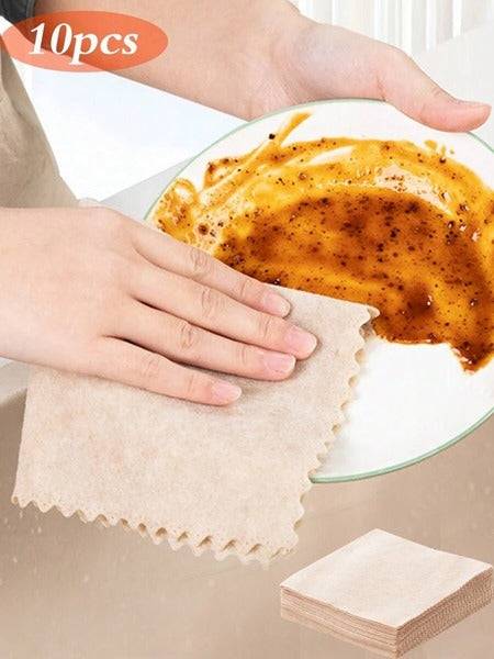 10pcs Multifunctional Oil Absorbing Cleaning Cloth (Small) Buy @ ₹99