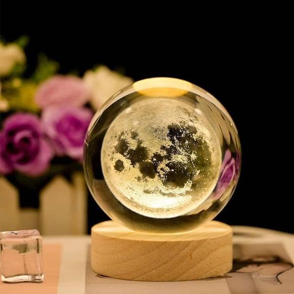 Crystal Ball Astronomy Night Lamp (Random), Luminous Clear Sculpture Round Astronomy Ball Night Buy @ ₹199