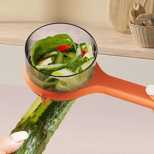 Peeler with Storage Box, Stainless Steel Multifunctional Fruit and Vegetable Peeler with Container ( Pack of 1 ) Buy @ ₹99