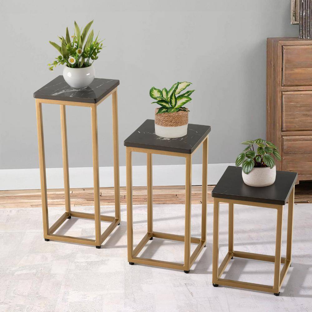 Haiku Metal Side Table Colonial Black Top