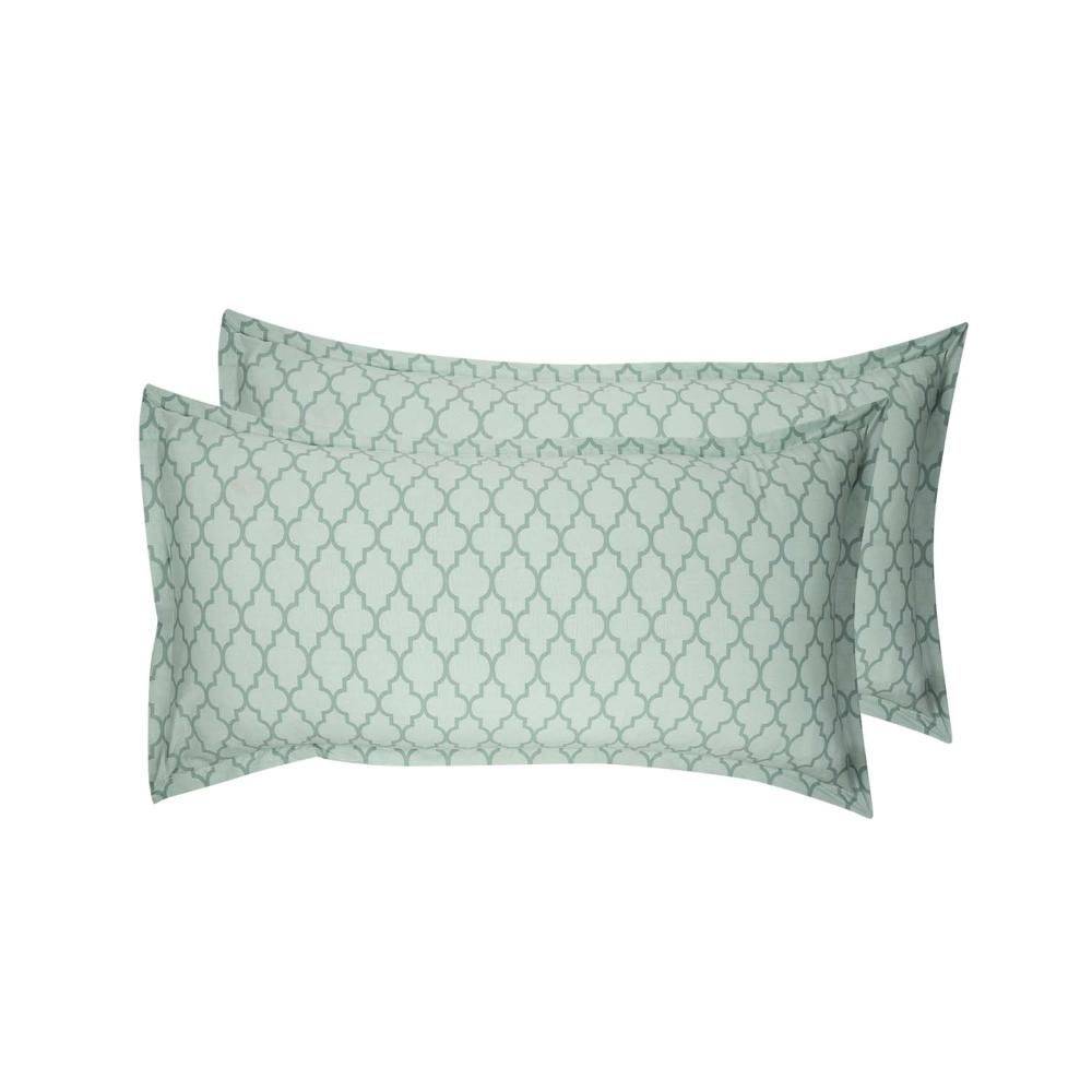 100% Cotton Pillow Cover | Standard Size 27x18 Inch | Set Of 2 | 160 TC | Booke