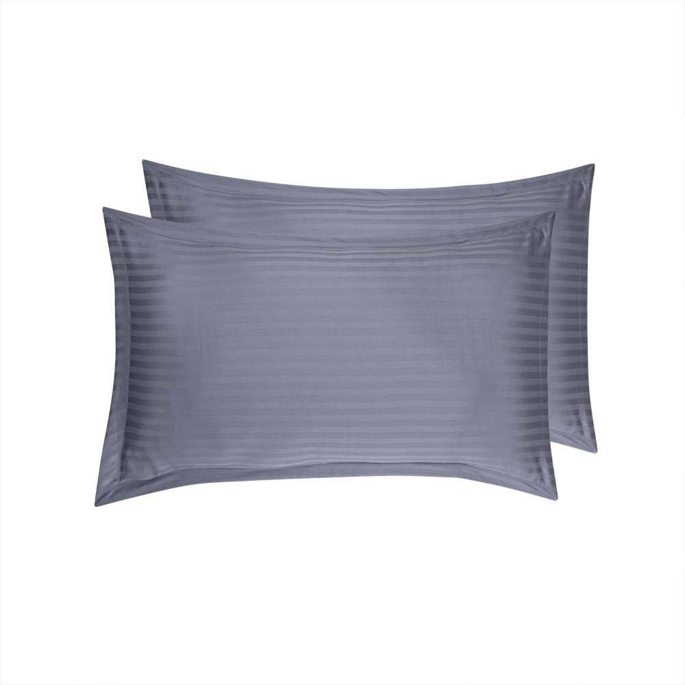 100% Cotton Pillow Cover | Standard Size 27x18 Inch | Set Of 2 | 160 TC | Blue Granite