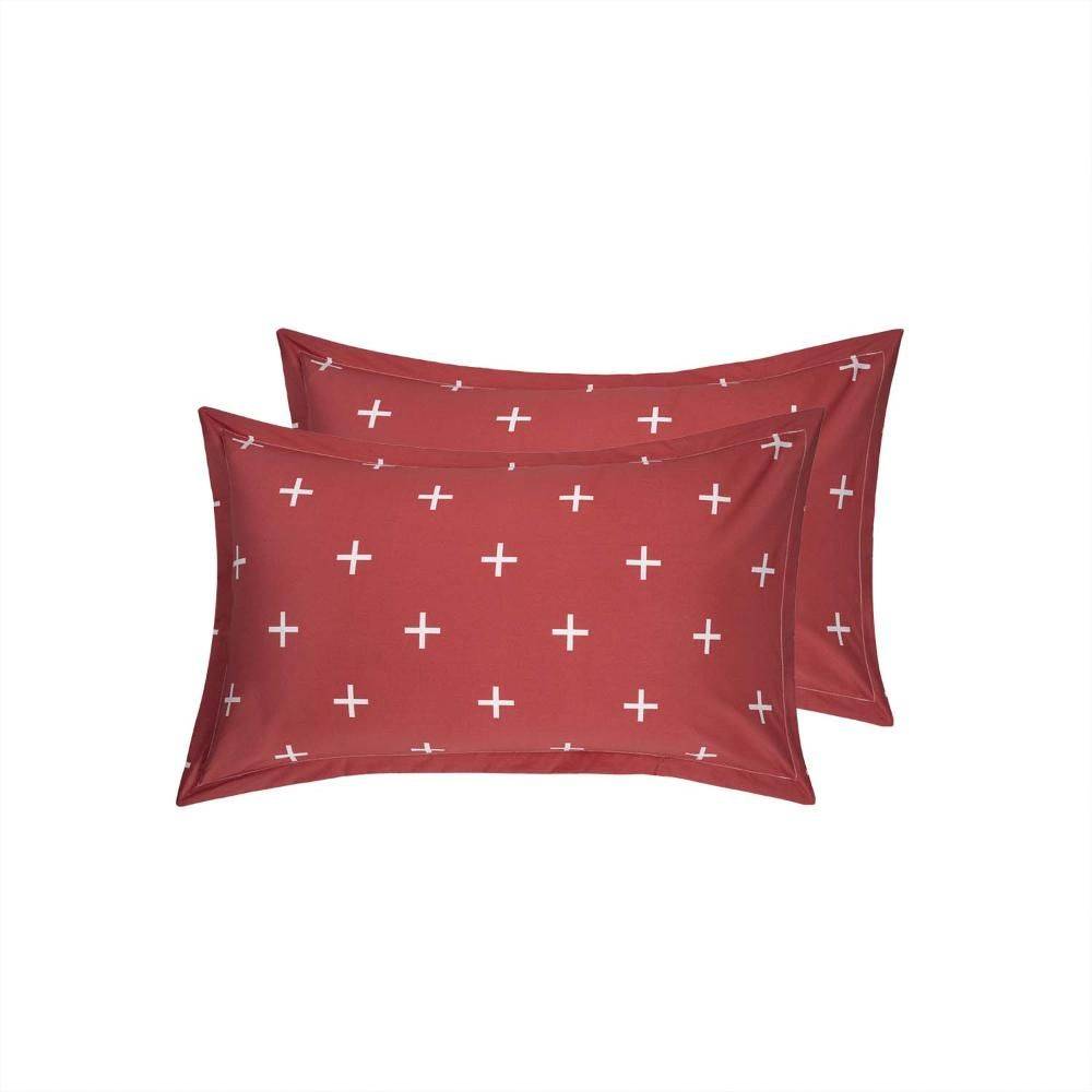 100% Cotton Pillow Cover | Standard Size 27x18 Inch | Set Of 2 | 160 TC | Color Play