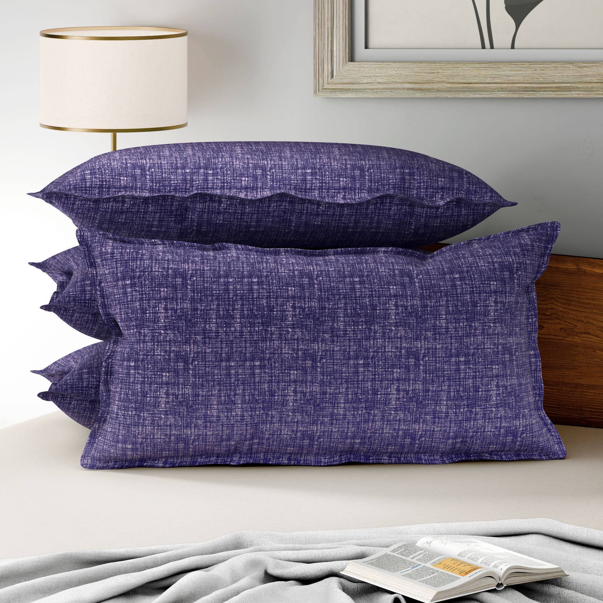 100% Cotton Pillow Cover | King Size 36x19 Inch | Set Of 4 | 160 TC | Mambo