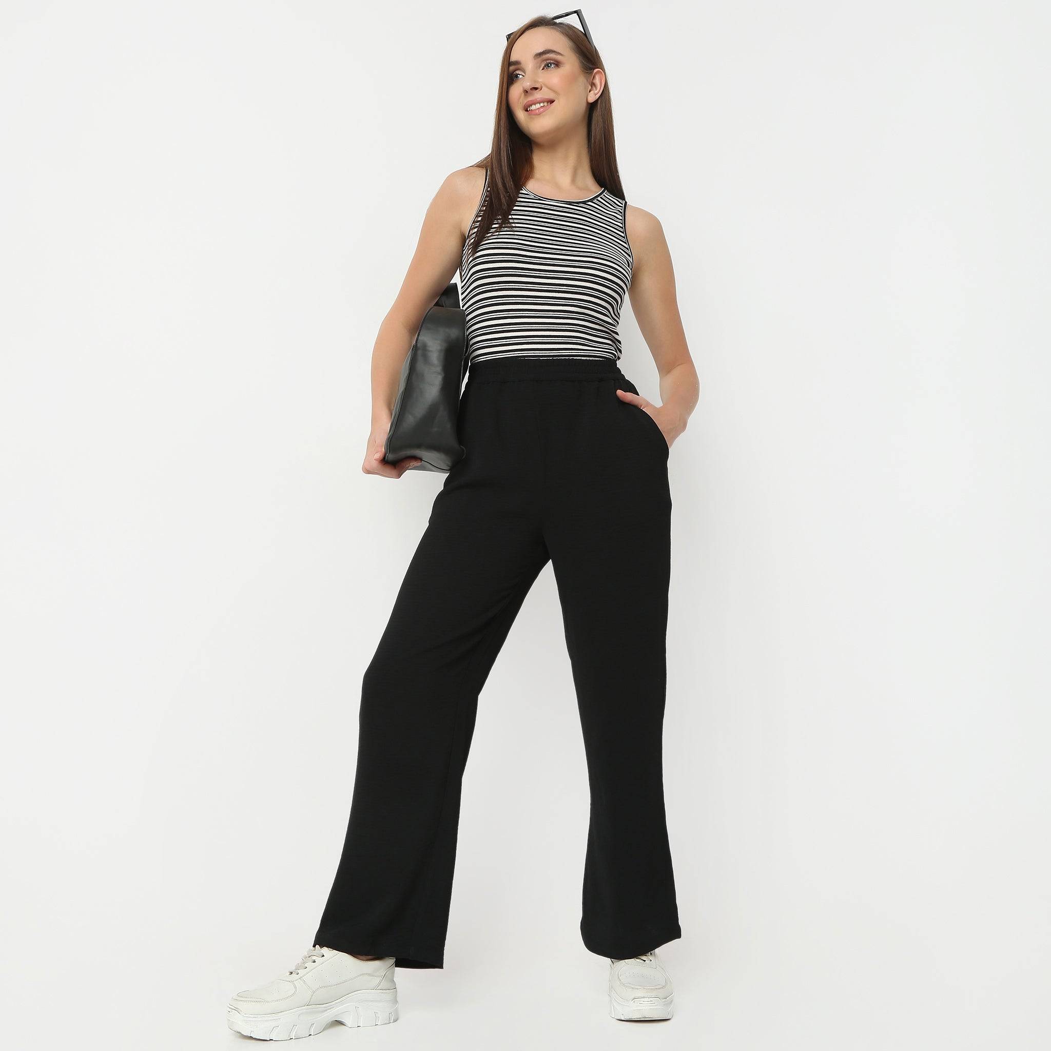 Solid Mid Rise Palazzos