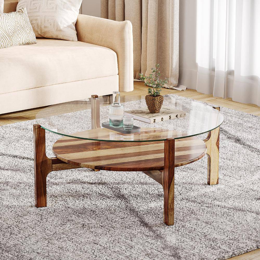 Caturra Sheesham Coffee Table - Natural Finish