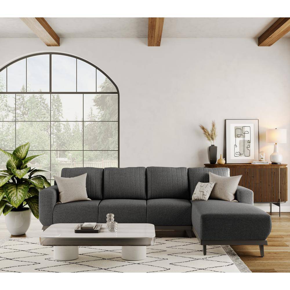 Barcelona L Shape Sofa Set (3 Seater + Right Aligned Chaise)