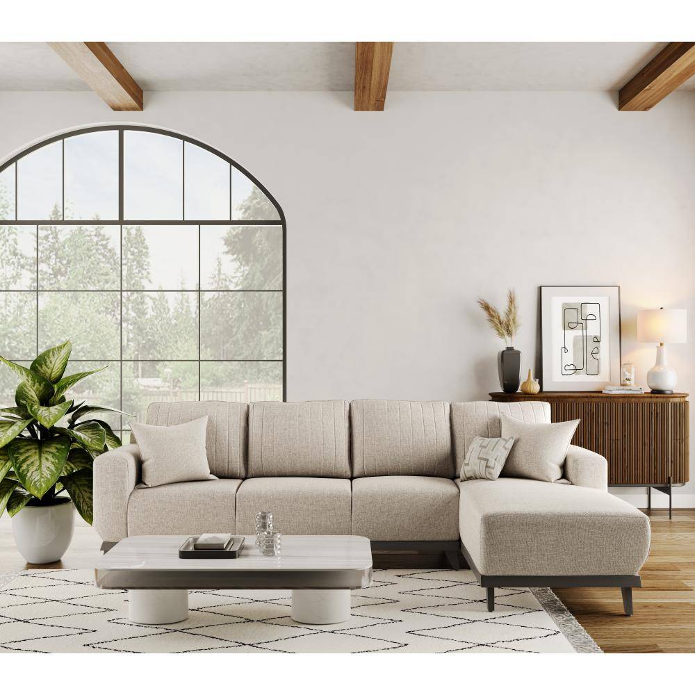 Barcelona L Shape Sofa Set (3 Seater + Right Aligned Chaise)