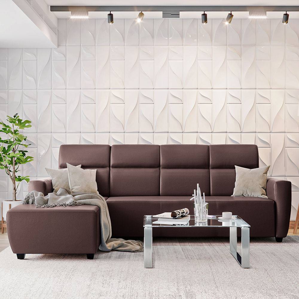 Belize L Shape Sofa Set (3 Seater + Left Aligned Chaise with Ottoman)