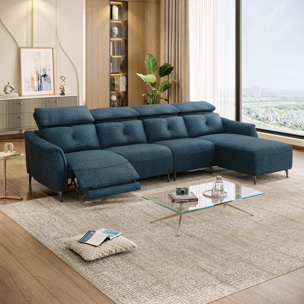Curacao L Shape Sofa Set With Motion (3 Seater + Right Aligned Chaise)