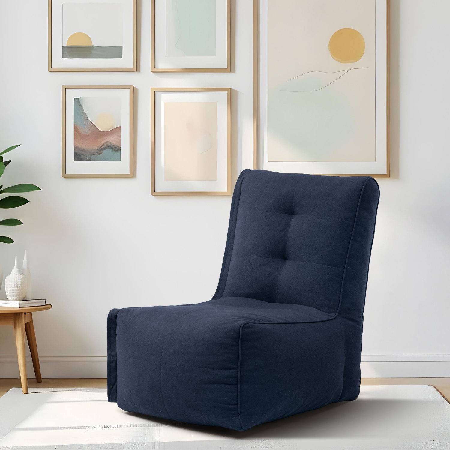 Cirro Modular Floor Sofa| One Seater | Stylish & Cozy | Molphino Cobalt Blue