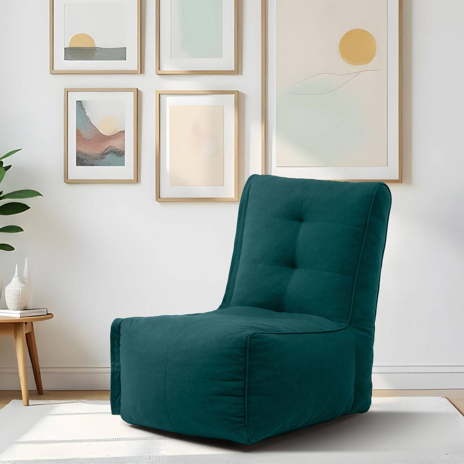 Cirro Modular Floor Sofa| One Seater | Stylish & Cozy | Molphino Malibu Green