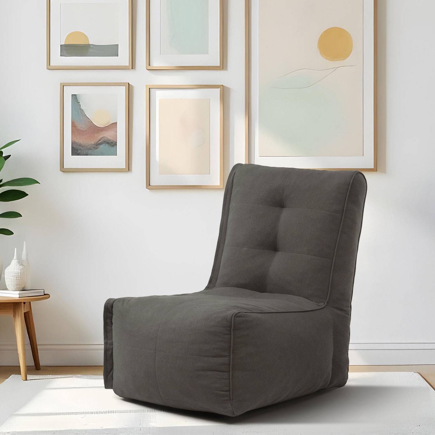 Cirro Modular Floor Sofa| One Seater | Stylish & Cozy | Omega Grey