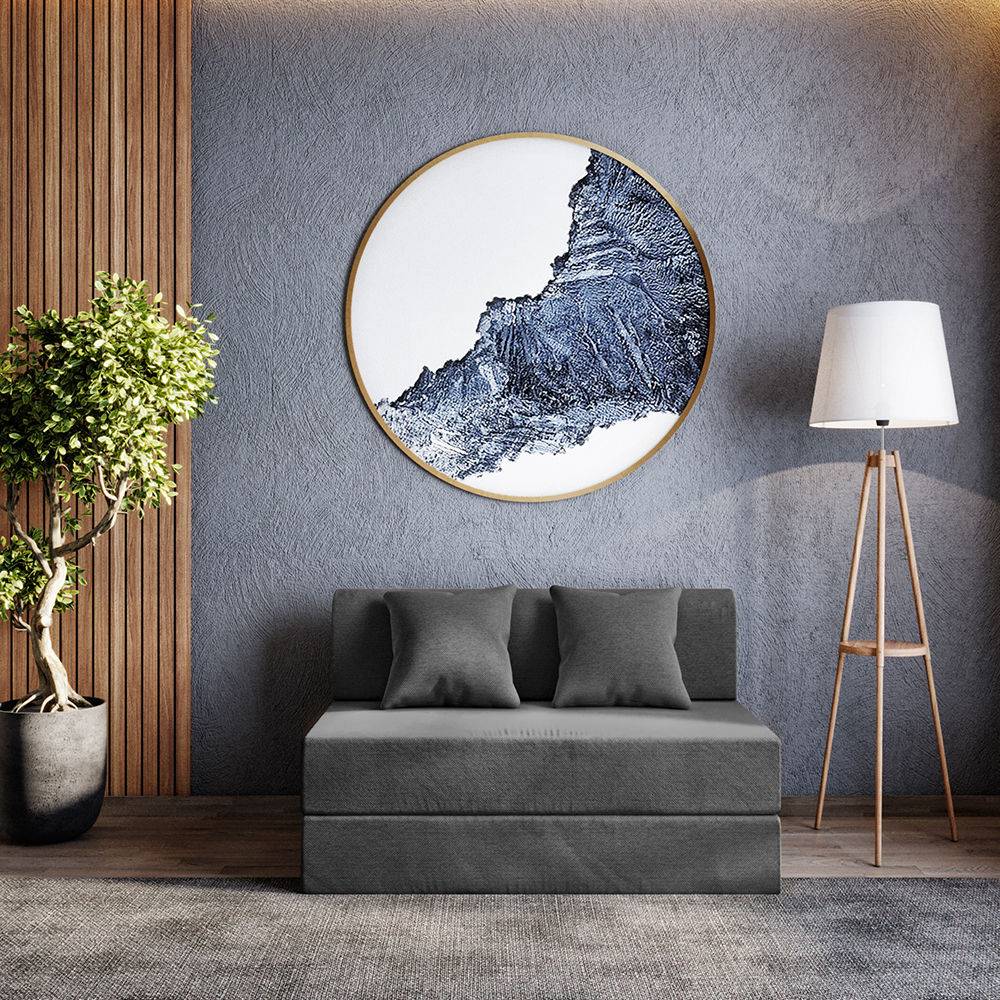 Flipper Sofa cum Bed - Two Seater, Omega Grey