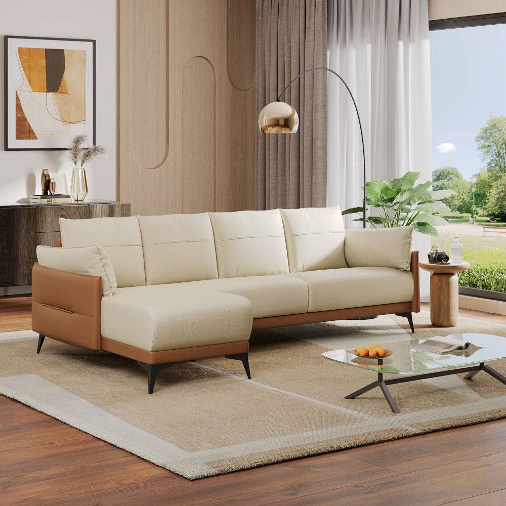 Komodo L Shape Sofa Set (3 Seater + Left Aligned Chaise)