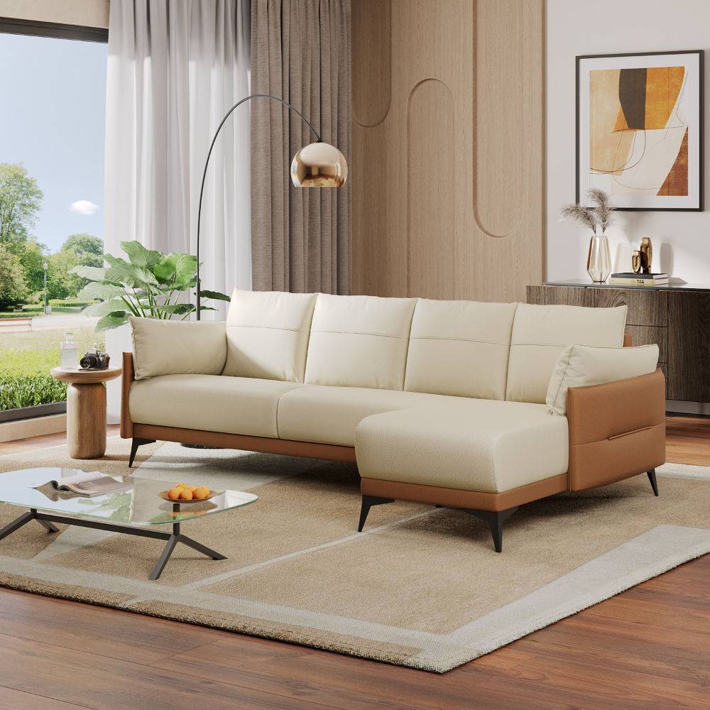 Komodo L Shape Sofa Set (3 Seater + Right Aligned Chaise)
