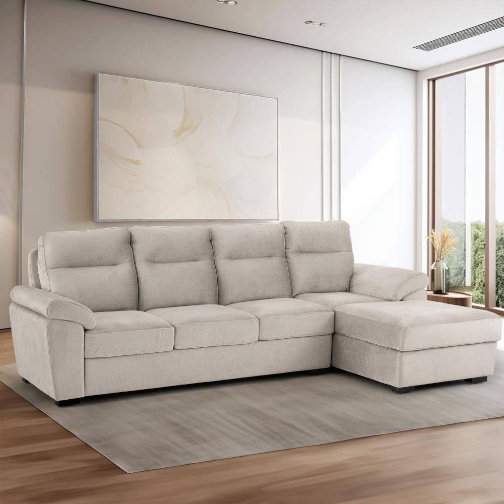 Lounger Plus Sofa - (3 Seater + Right Aligned Chaise)