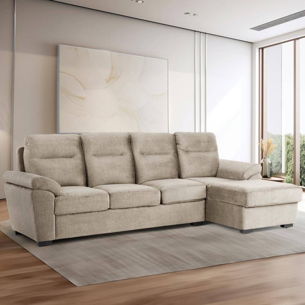 Lounger Plus Sofa - (3 Seater + Right Aligned Chaise)