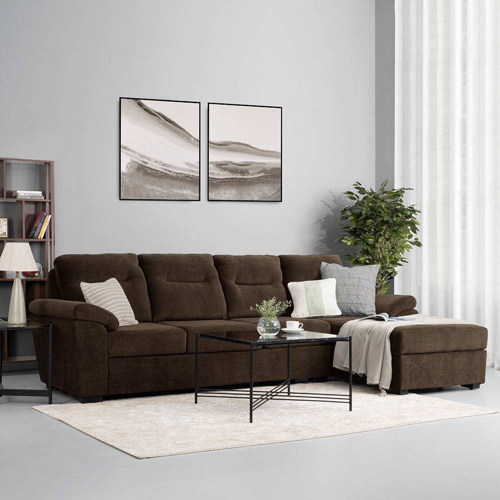 Lounger L Shape Sofa Set (3 Seater + Right Aligned Chaise)